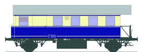 Ferro Train 786-403 - Austrian ÖBB BDT 7137.03 railcar trailer blue/beige